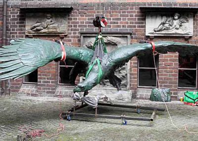 Kupfergetriebener Adler von A. Gaul, ehem. Kaiser-Wilhelm-Nationaldenkmal, Metallrestaurierung