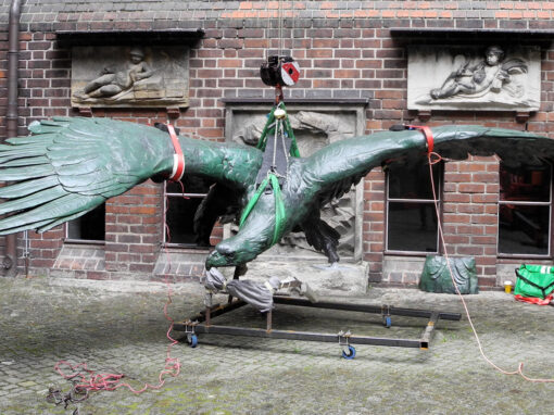 Kupfergetriebener Adler von A. Gaul, ehem. Kaiser-Wilhelm-Nationaldenkmal